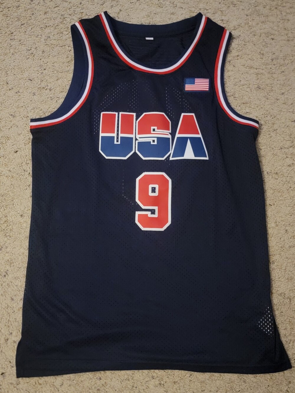 Vintage Michael Jordan USA Dream Team Basketball Jersey Size Large